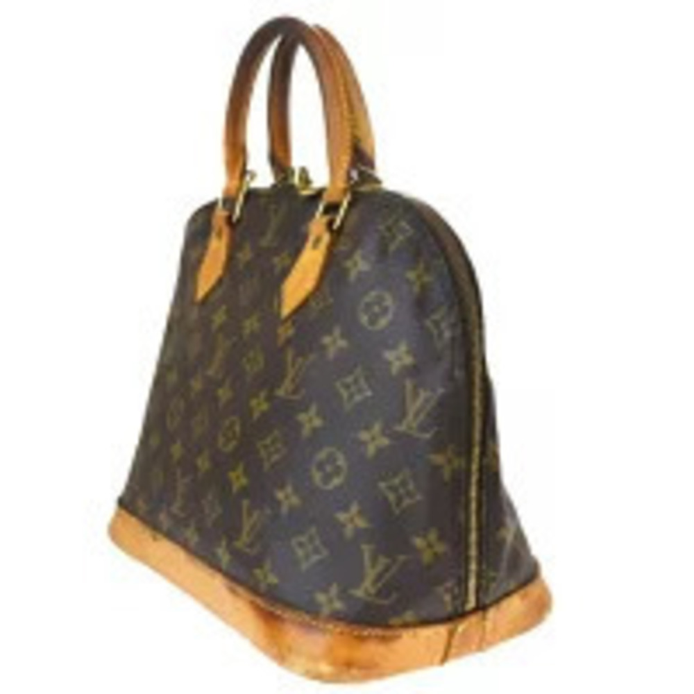 Louis Vuitton Leather Alma Handbag Monogram Brown